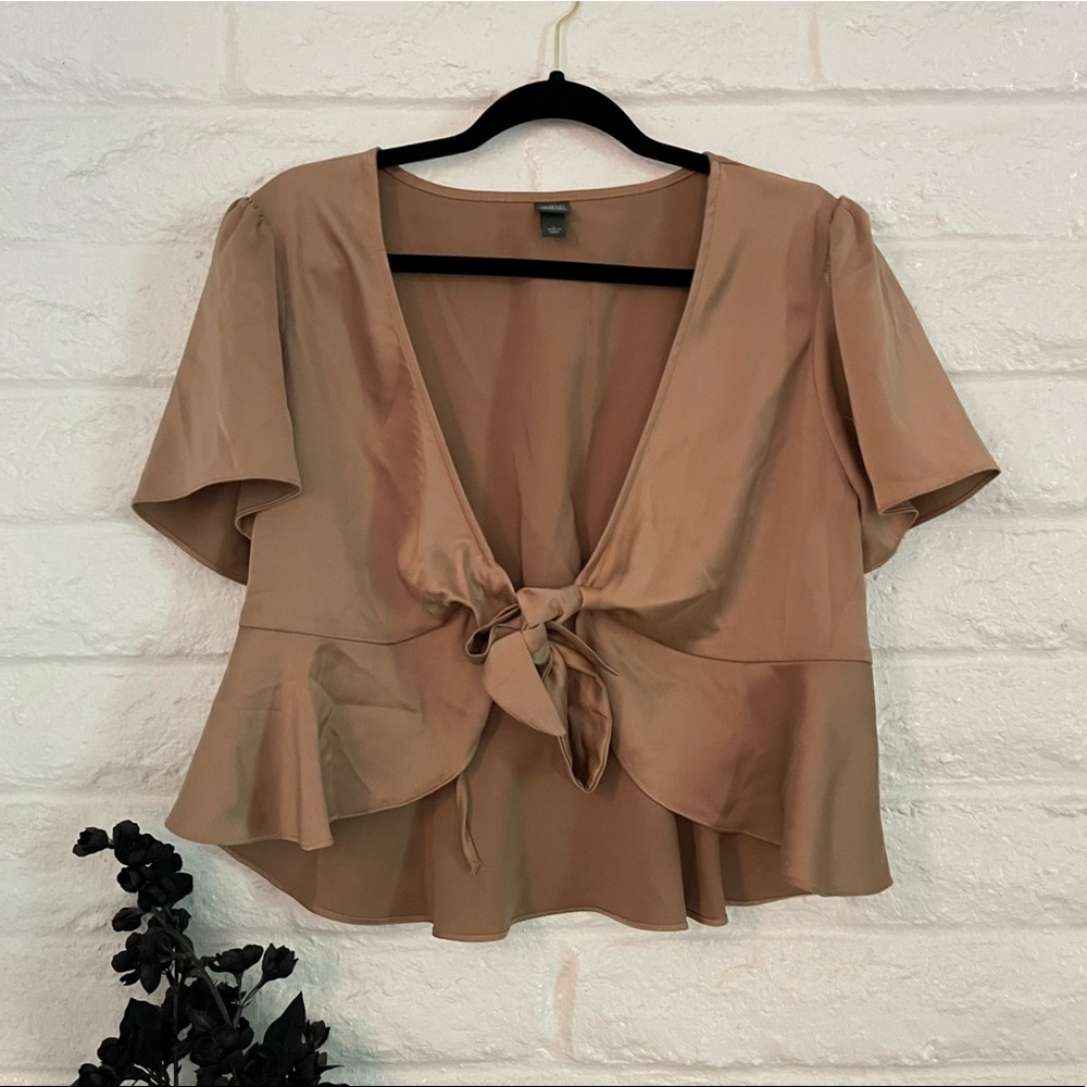 WILD FABLE SILK BLOUSE